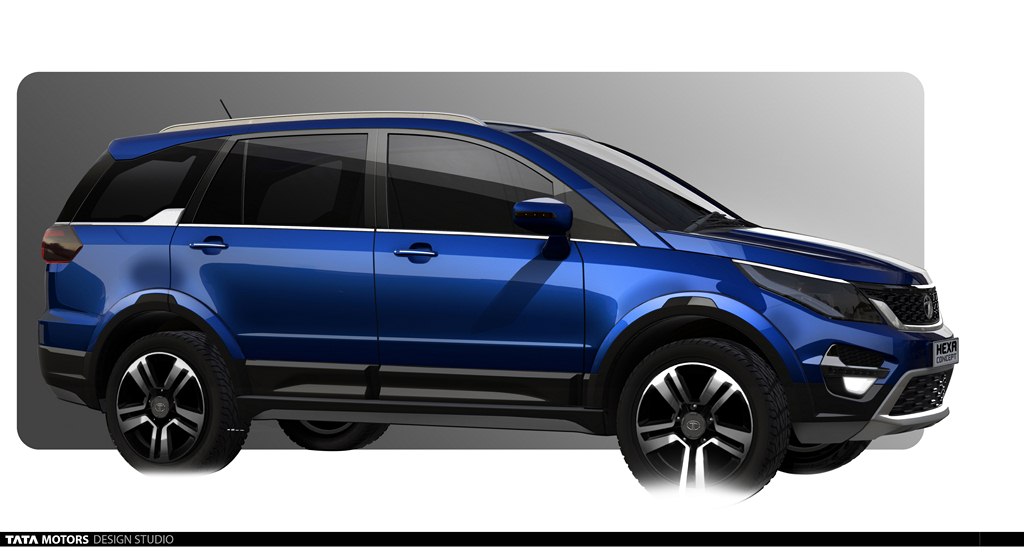 Tata Hexa Concept Sketch Side