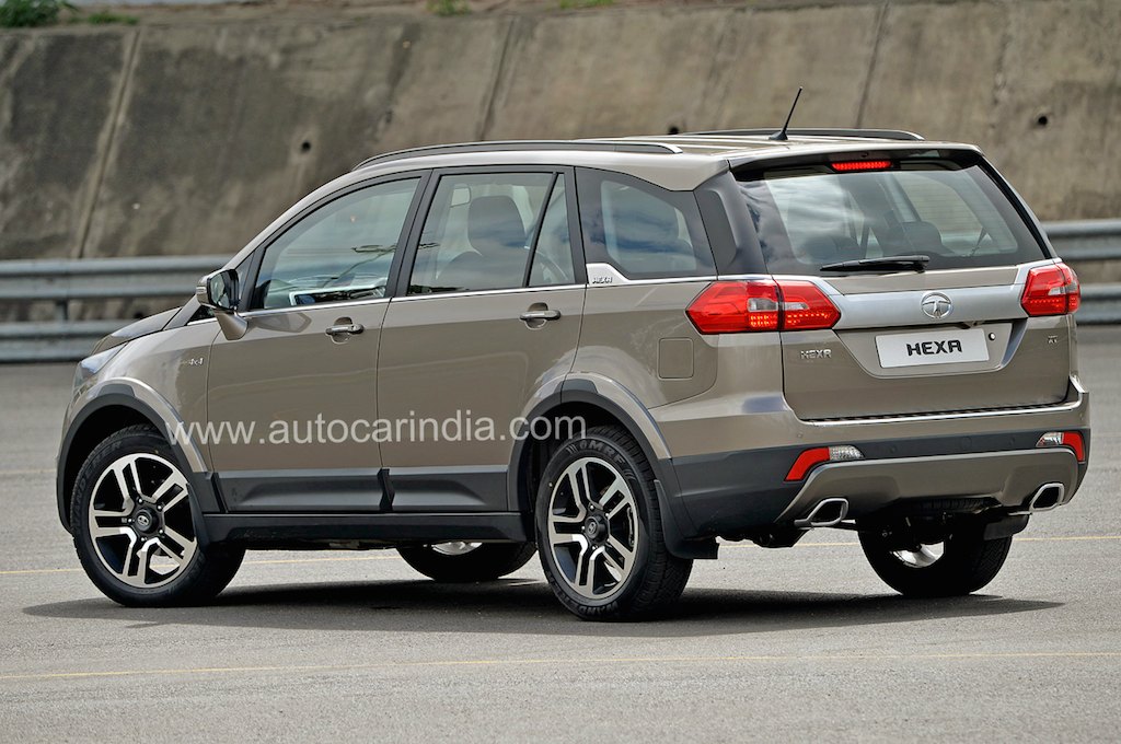 Tata Hexa Pre Production Rear Profile