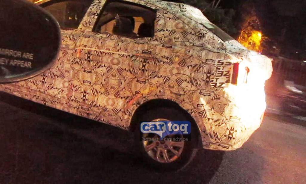 Tata Kite Compact Sedan Spy Shot Rear