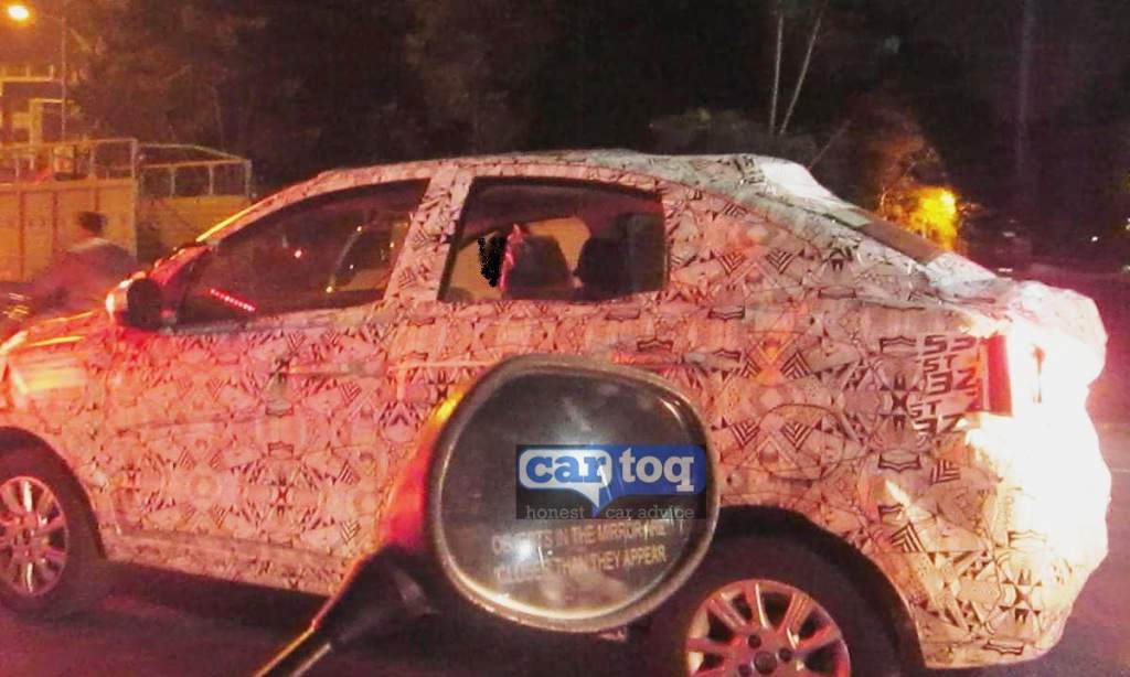 Tata Kite Compact Sedan Spy Shot Side