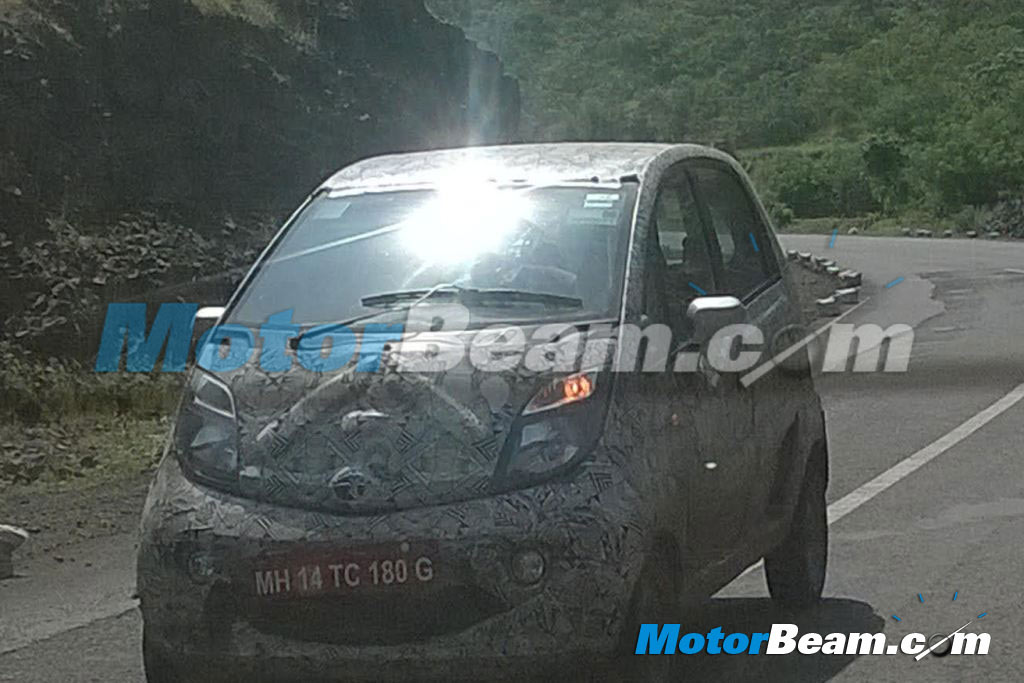 Tata Nano Facelift Spy Shot Front