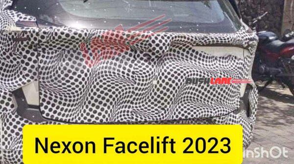 Tata Nexon Facelift Leaked Rear