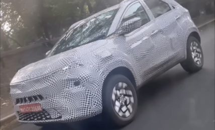 Tata Nexon Facelift Spotted Testing Front