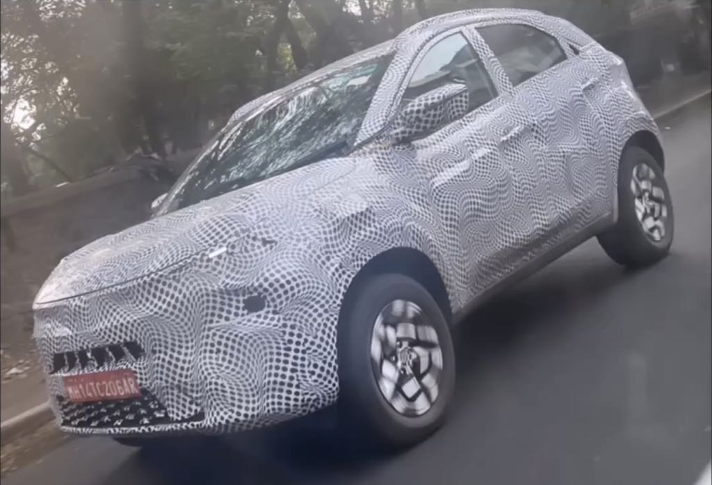 Tata Nexon Facelift Spotted Testing Front