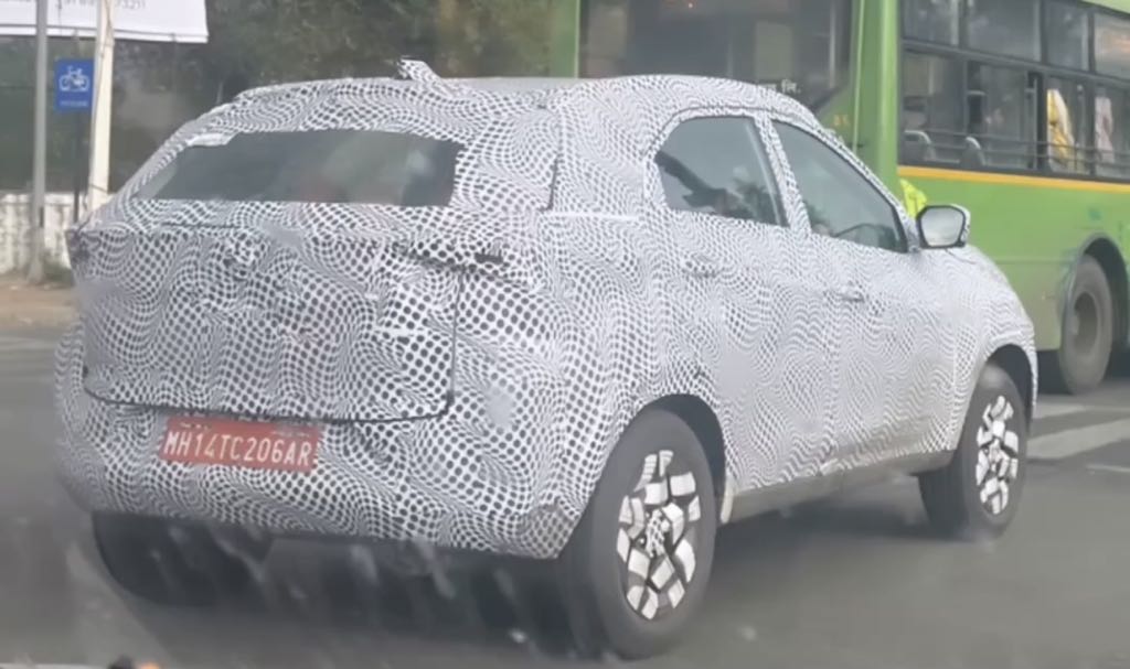 Tata Nexon Facelift Spotted Testing Rear