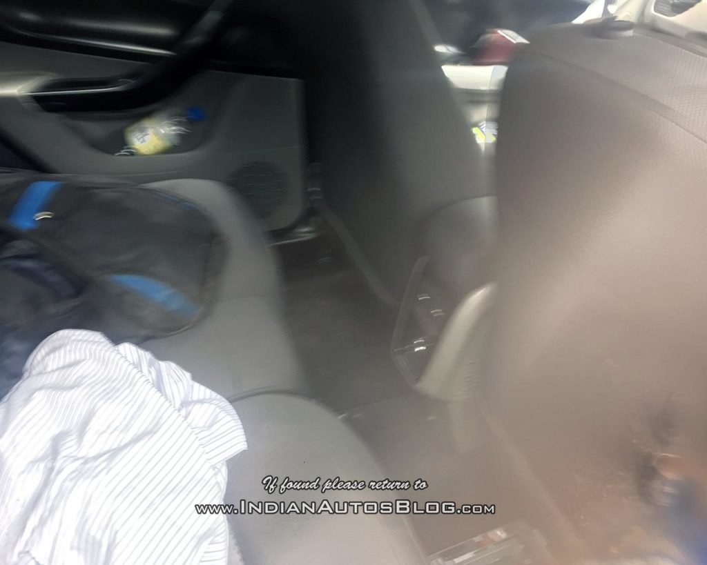 Tata Nexon Rear Seat Spied