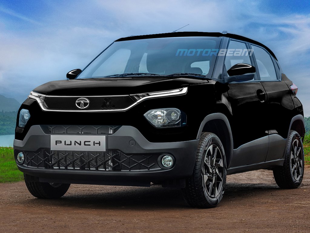 Tata Punch Dark Edition Rendering