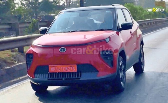 Tata Punch EV Facelift Spotted