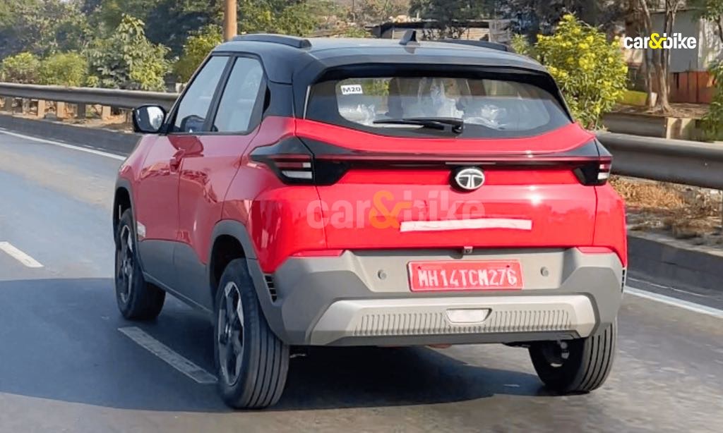 Tata Punch EV Facelift Spotted Rear