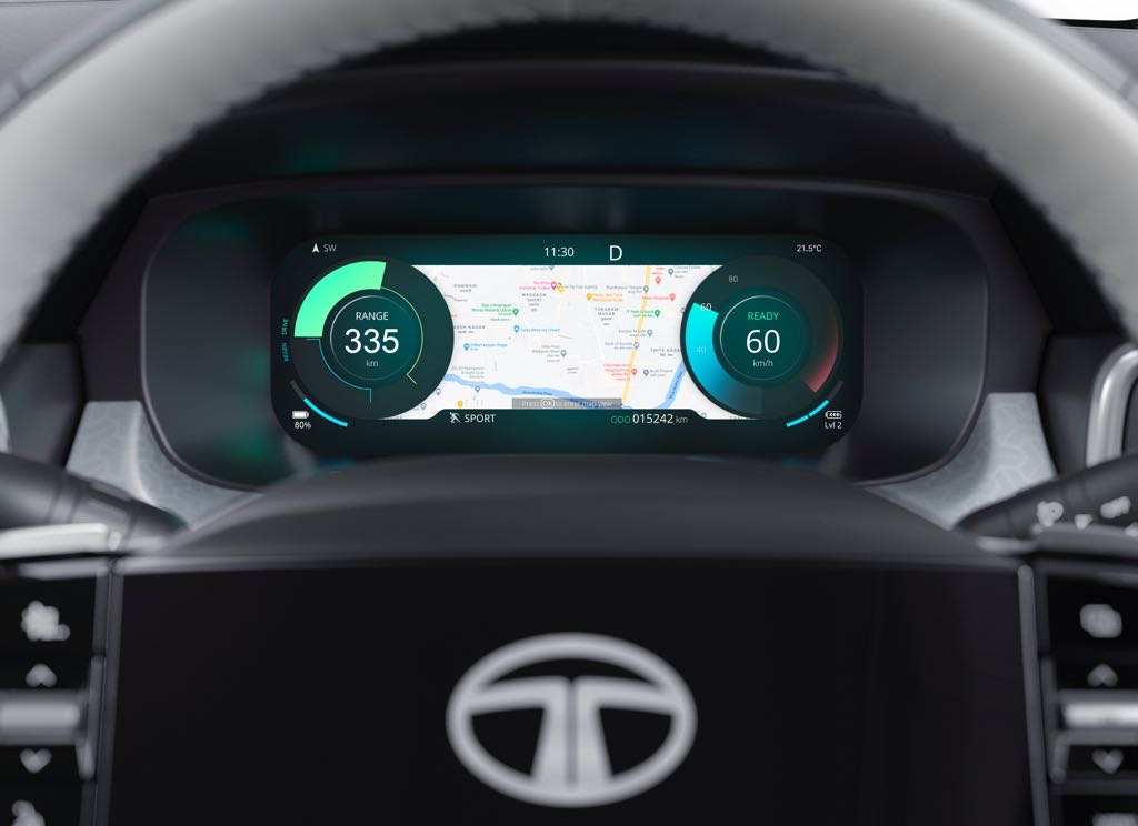 Tata Punch EV Instrument Cluster