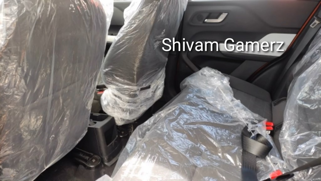 Tata Punch Rear Seat Spied