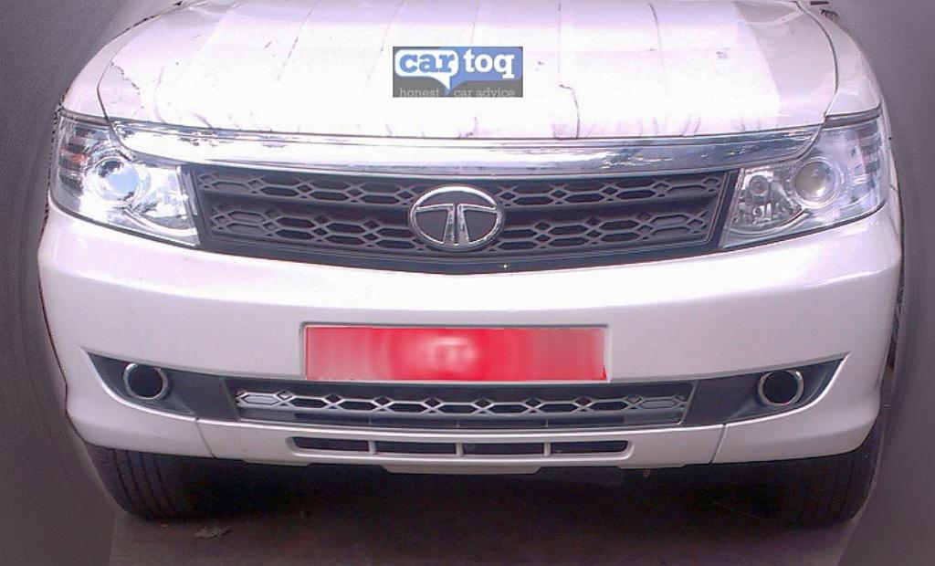 Tata Safari Storme Facelift Front Spied