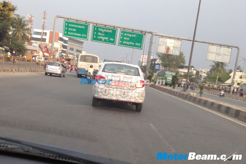 Tata Zest Base Variant Spy Shot Bangalore