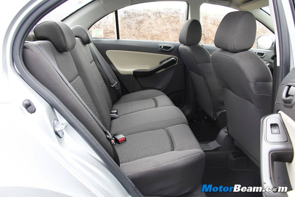 Tata Zest Rear Seat Space