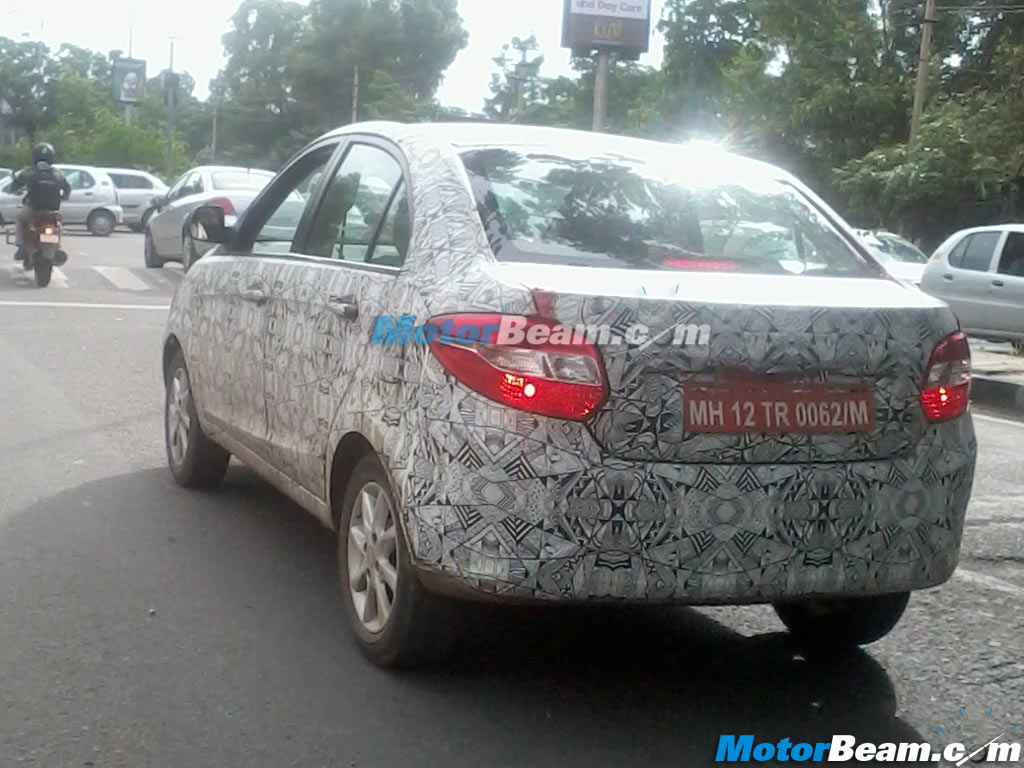 Tata Zest Testing Bangalore Rear