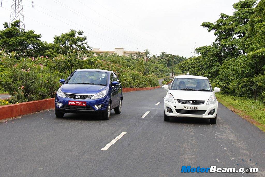 Tata Zest vs Maruti DZire Test Drive Review