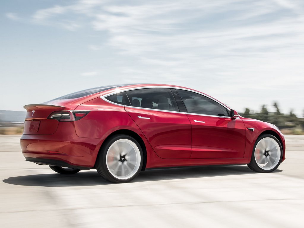 Tesla Model 3 Launch Rear Profile