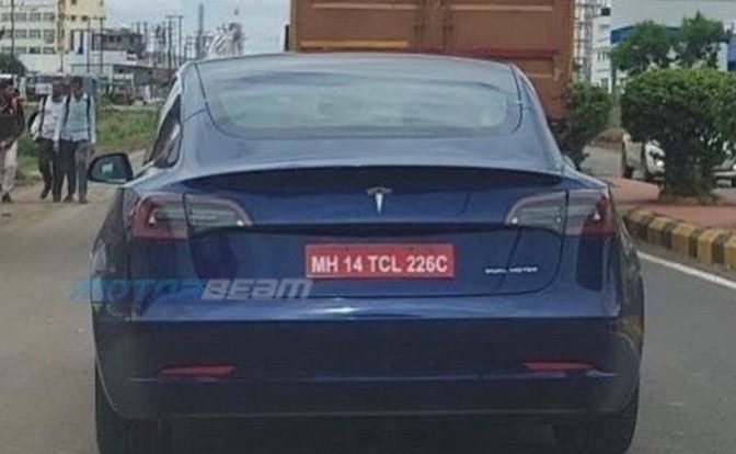 Tesla Model 3 Spotted