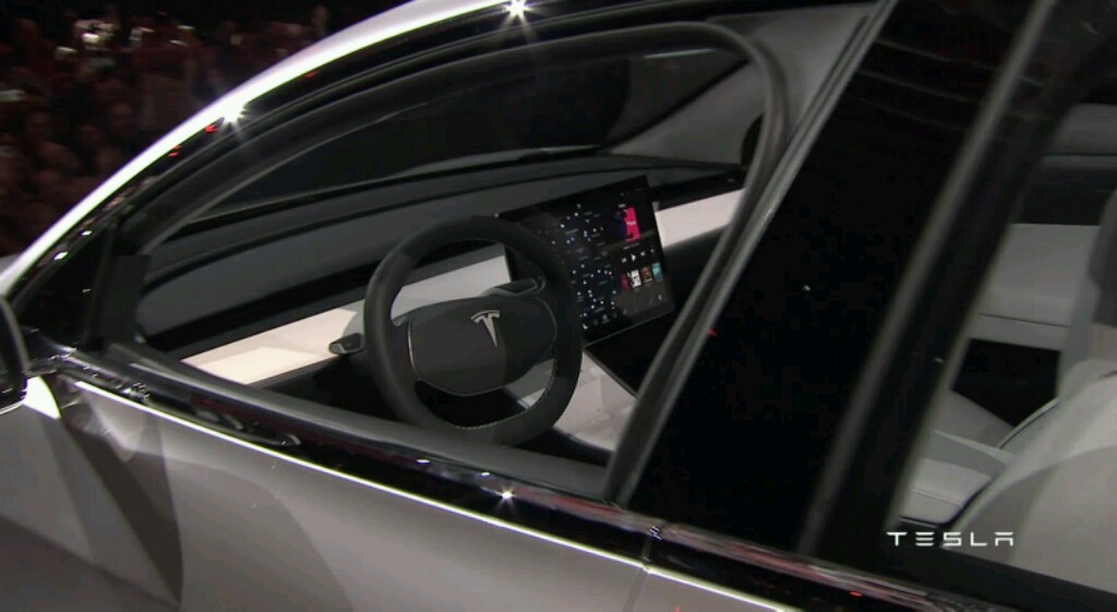 Tesla Model 3 Steering&Tablet