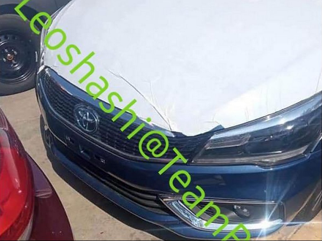 Toyota Belta LHD Spied Front