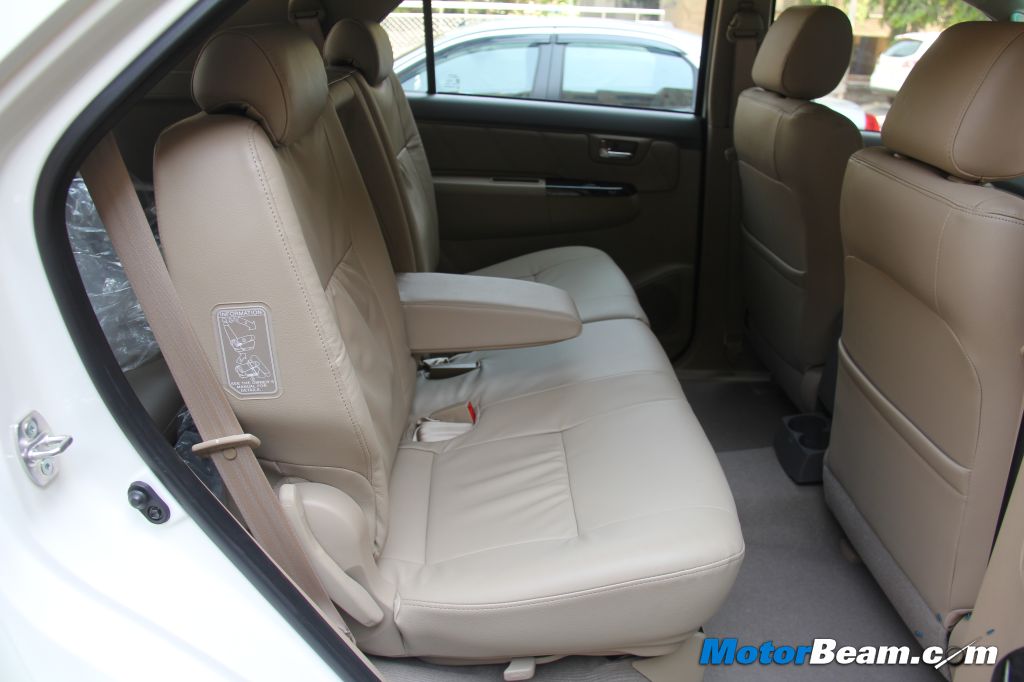 Toyota Fortuner Rear Seats