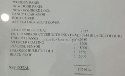 Toyota Innova Accessory List