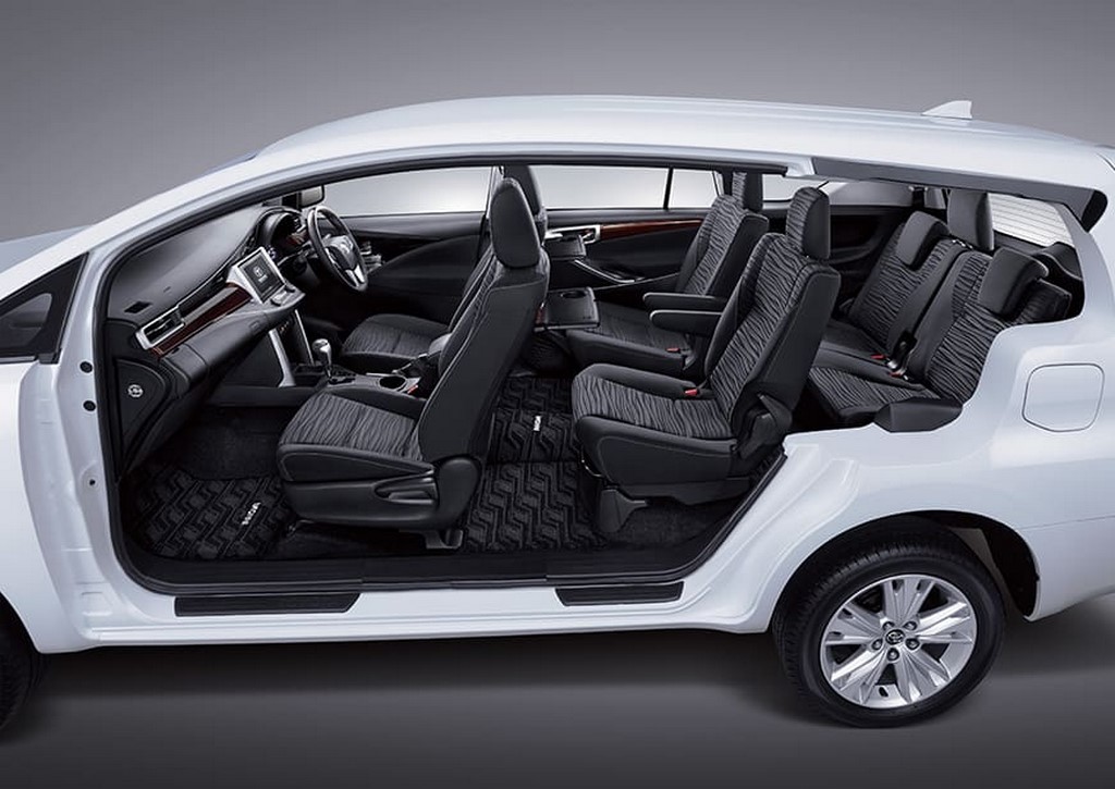 Toyota Innova Crysta Facelift Seating