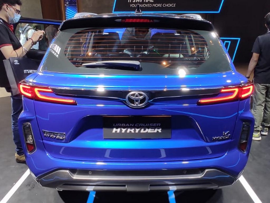 Toyota Urban Cruiser Hyryder Unveiled Rear
