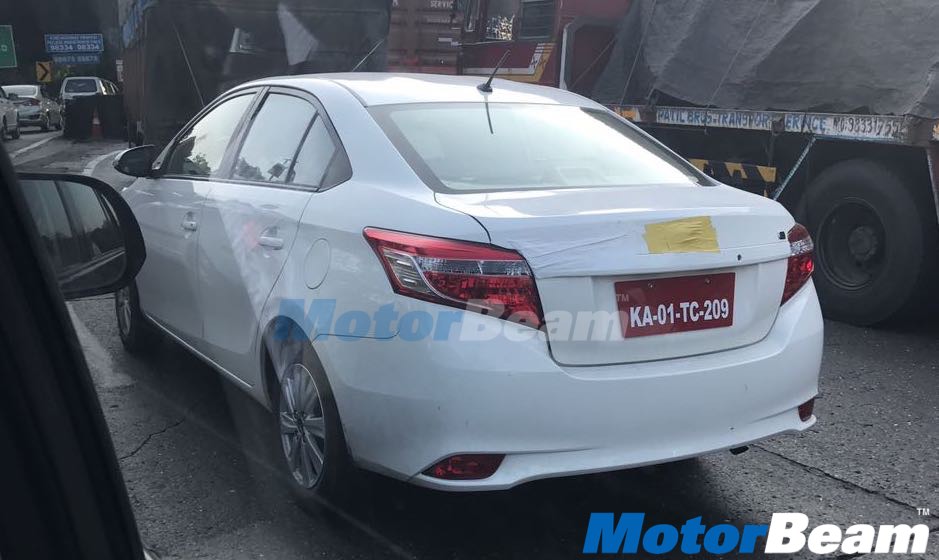 Toyota Vios Rear Spied