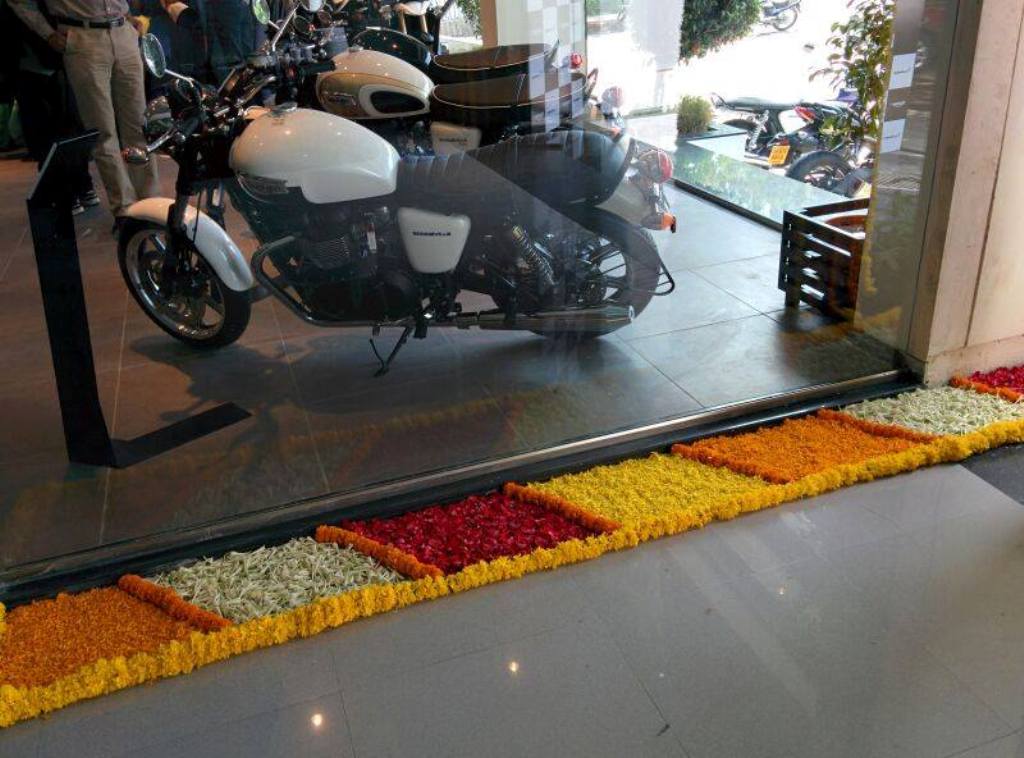 Triumph Dealership Pune Display Area