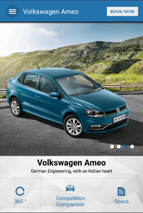 Volkswagen Ameo App UI 2