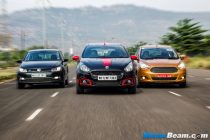 Volkswagen Polo GT TSI vs Fiat Punto Abarth vs Ford Figo AT