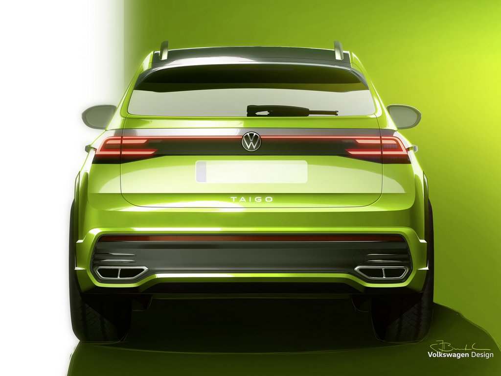Volkswagen Taigo Design Sketch Rear