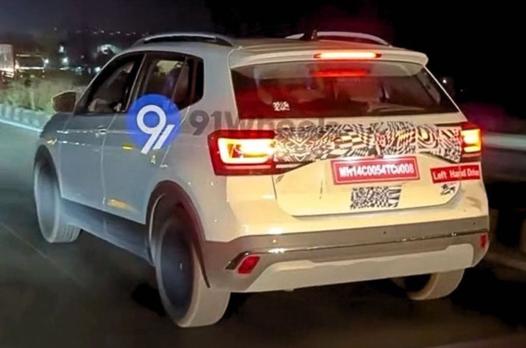 Volkswagen Taigun Facelift Spotted Rear