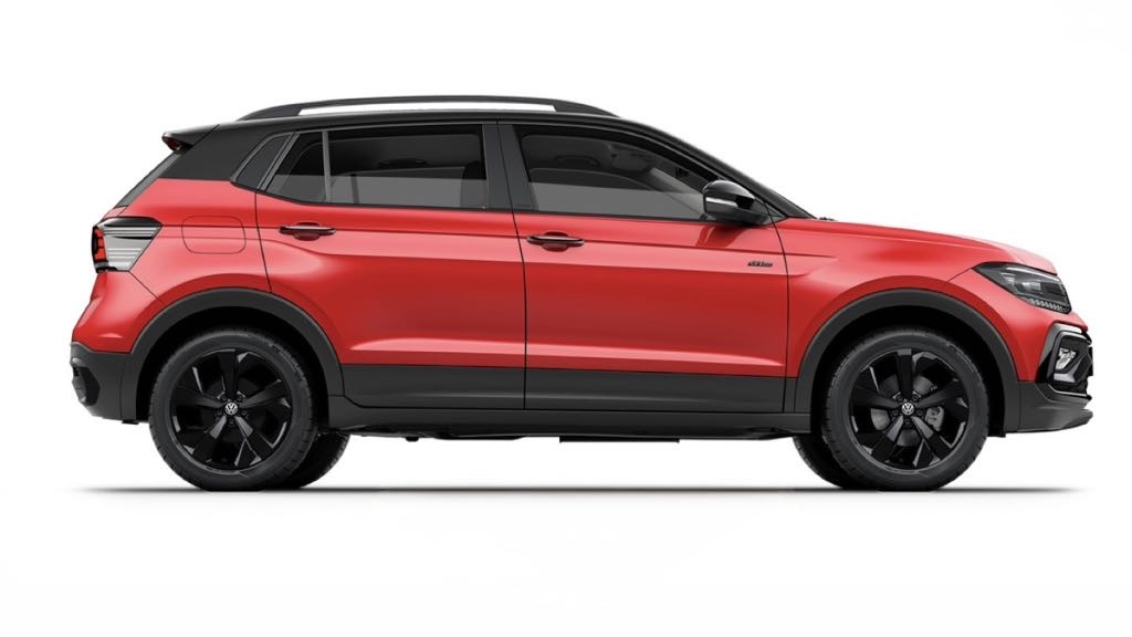 Volkswagen Taigun Flash Red Side