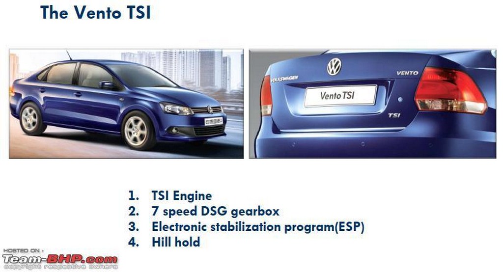 Volkswagen Vento TSI Features