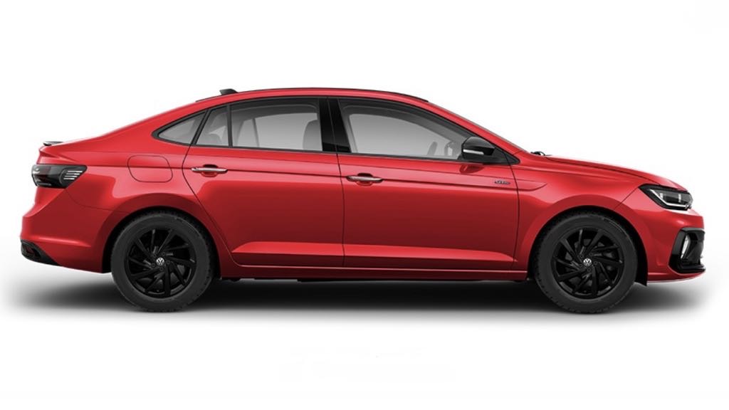 Volkswagen Virtus Flash Red Side