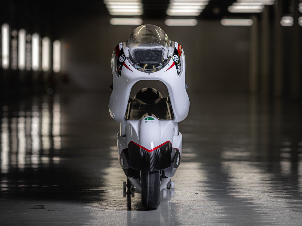 White Motorcycle Concepts WMC250EV Front