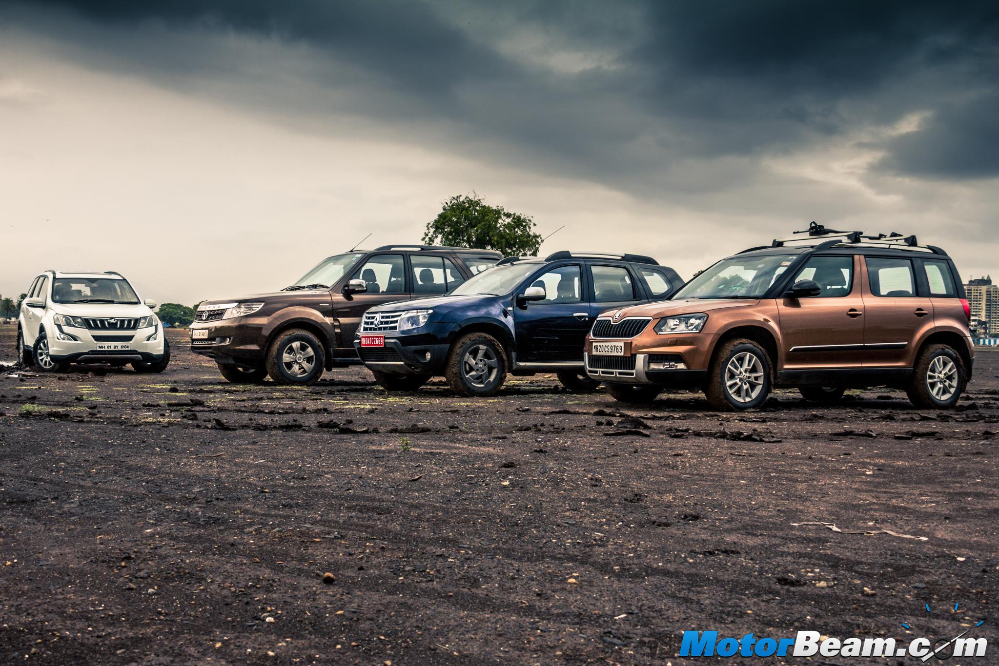 XUV500 vs Yeti vs Safari Storme vs Duster AWD