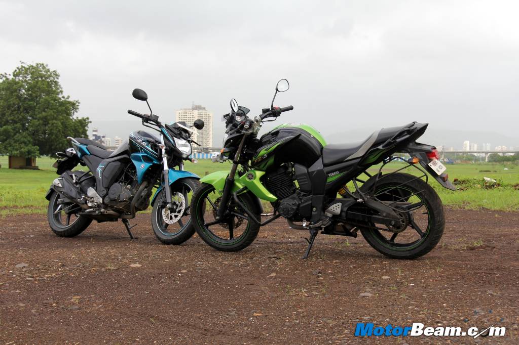 Yamaha FZ V1 vs FZ V2 Handling