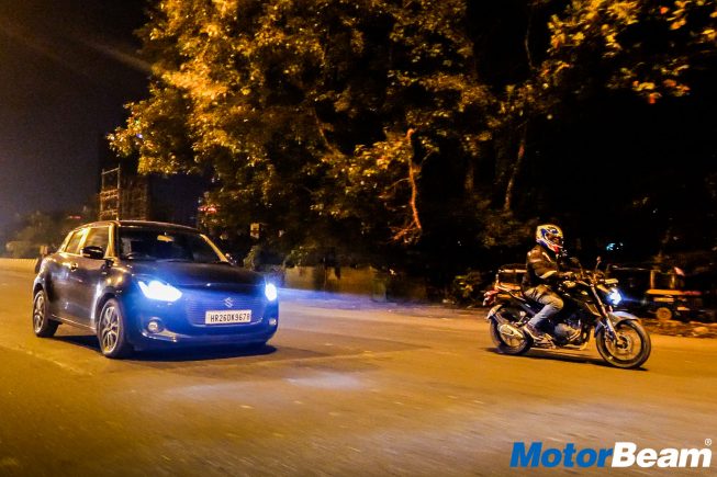 Yamaha FZ25 vs Maruti Swift