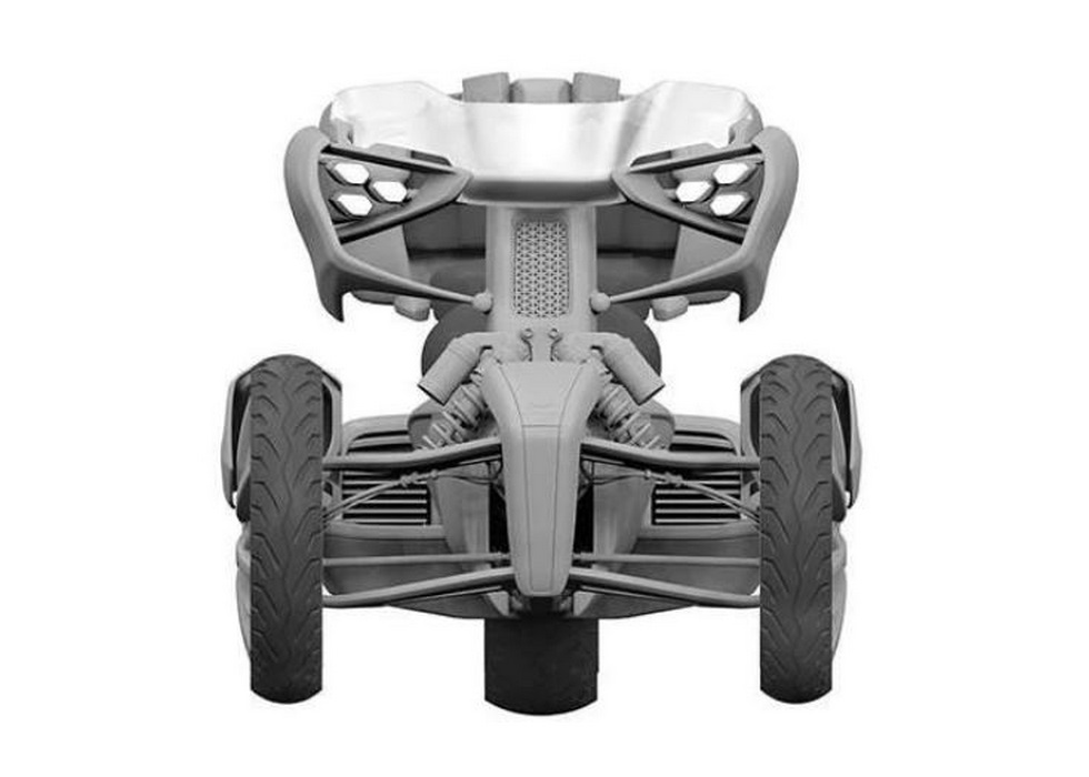 Yamaha Hybrid Trike Concept Front