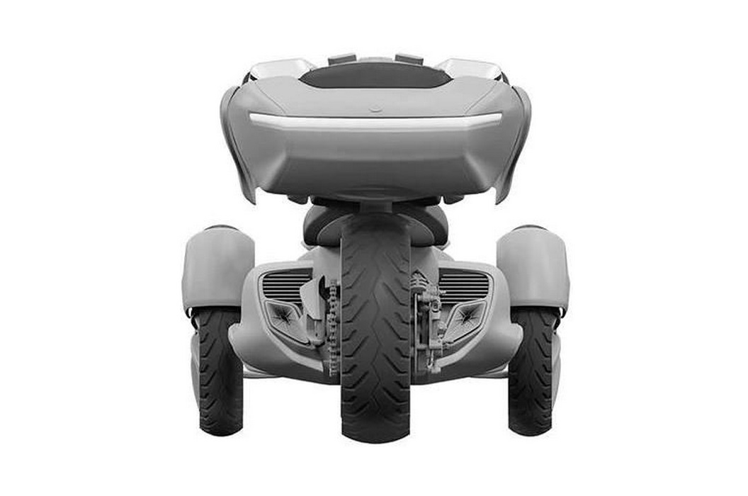 Yamaha Hybrid Trike Concept Rear
