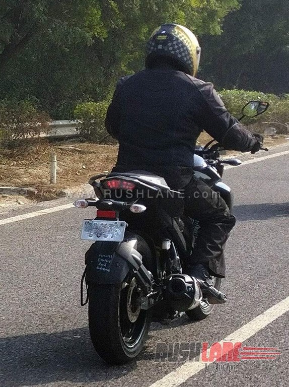 Yamaha Naked Motorcycle Spied Rear
