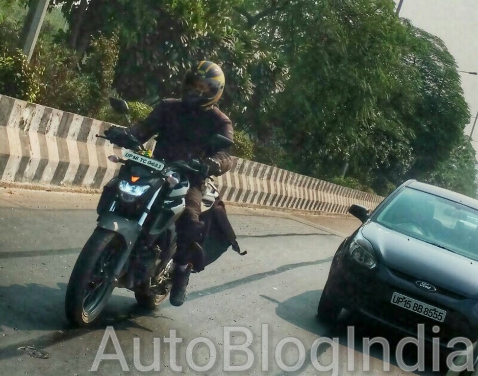 Yamaha Naked Spied In India