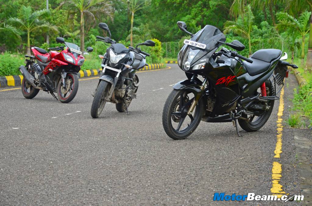 Yamaha R15 vs Karizma ZMR vs Pulsar 200 NS