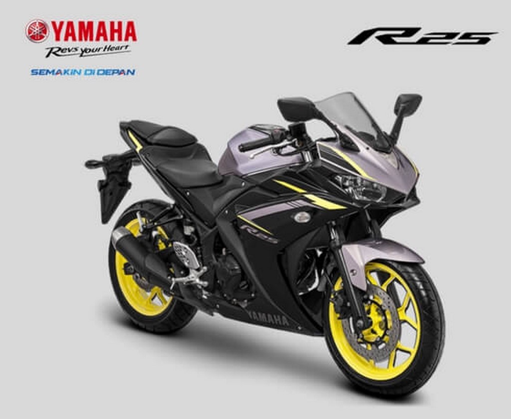 Yamaha R25 Silver Black Indonesia