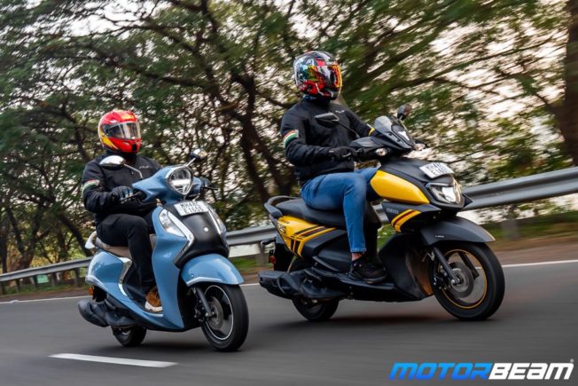 Yamaha RayZR vs Fascino 125