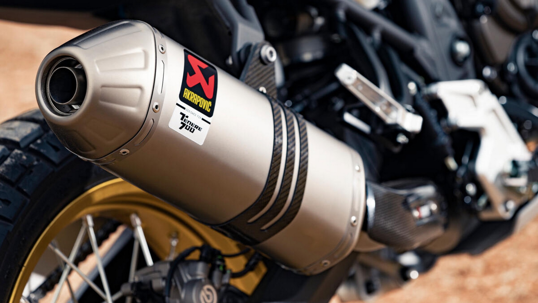 The motorcycle gets an Akrapovic exhaust