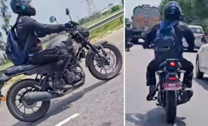 Yamaha XSR 155 Test Mule front and side